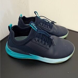 Clove Sneakers Shoes Navy Aqua Nursing Healthcare Comfort Front Lines Women's 8